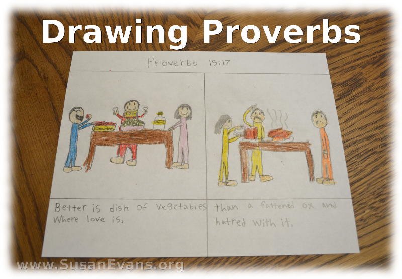 Drawing Proverbs Susan s Homeschool Blog